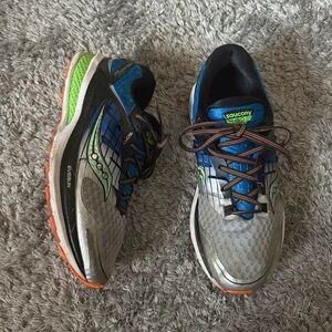 Saucony Men’s Running Shoes Triumph ISO 2 silver/blue/green/orange, size 10.5